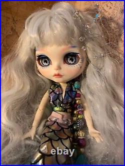 Beautiful Blythe'Pearl' custom Made Little Mermaid fantasy BJD style Ooak Doll