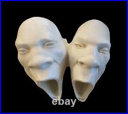 Belgium, Artist DANK NOX vtg screaming men? Crest resin sculpture