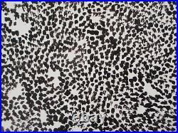 Black And White Dot Spot Original Pointillism Oversize Landscape Canvas Painting
