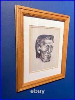 Charles White Drawing FRAMED African-American Artist