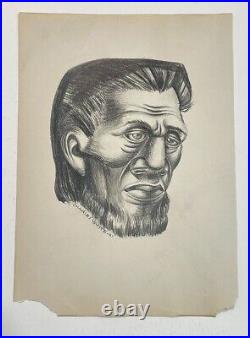 Charles White Drawing FRAMED African-American Artist