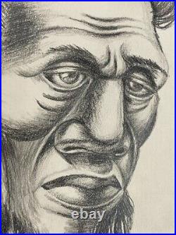 Charles White Drawing FRAMED African-American Artist