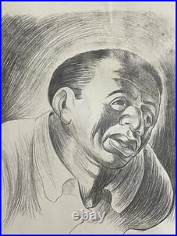 Charles White (Handmade) Drawing Inks on old paper signed & stamped