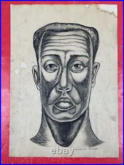 Charles White (Handmade) Drawing charcoal on paper signed & stamped