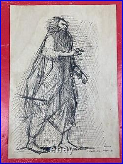 Charles White (Handmade) Drawing charcoal on paper signed & stamped