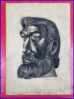 Charles White (Handmade) Drawing charcoal on paper signed & stamped