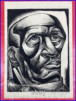 Charles White (Handmade) Drawing charcoal on paper signed & stamped