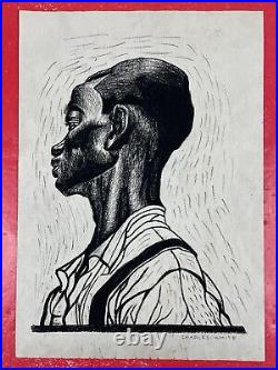 Charles White (Handmade) Drawing charcoal on paper signed & stamped