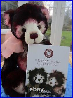 Charlie Bear Black Forest Gateaux + Sneaky Peeks Catalogue. Brand New