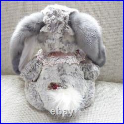 Charlie Bear'wendy' Stunning Super Soft Lop Rabbit, 2020, 18, Bnwt, Grey/white