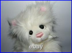 Charlie Bears 17 PRINCESS white long hair plush Kitty Cat