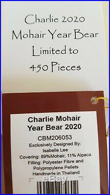 Charlie Bears 2020 Mohair Year Bear Isabelle Lee Sold Out