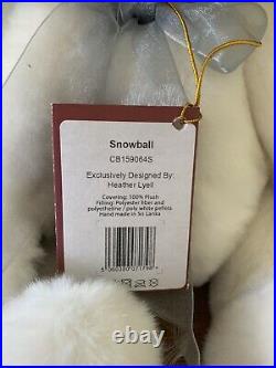 Charlie Bears Rare SNOWFLAKE & Snowball. Tags Ship Worldwide