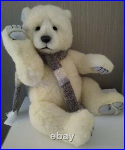 Charlie Bears Stunning Isabelle Nevada Limited Edition of 200 Polar bear, Wool