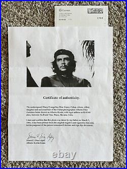 Che Guevara Artist Signed & Titled Guerrillero Heroico by Alberto Korda 1960 COA