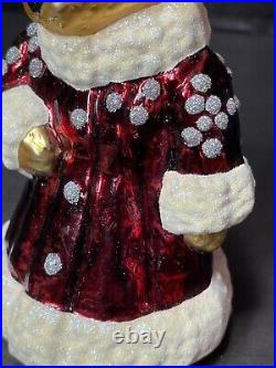 Christopher Radko 2000 Ornament Muffy Vanderbear Winter Princess With Charm
