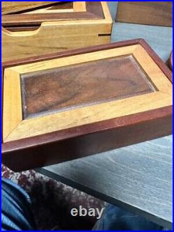 Collection of Artist Made Hand Made Wood Boxes Incl. Doug Stowe, JG White Etc