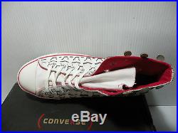Converse People 1hund+artists As Ct Hi Trainer Men Shoes White/red Size 11.5 New
