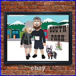 Custom South Park Character Drawing Personalised Cartoon Portrait Novelty Art