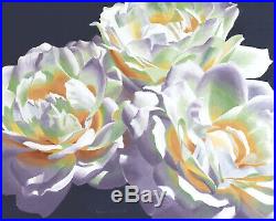 DANFORTH White Roses 8x10 floral still life oil painting original, flowers