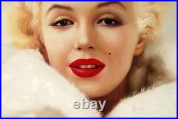 DI Capri Original Oil Painting Canvas Marilyn Monroe Portrait White Edition 09
