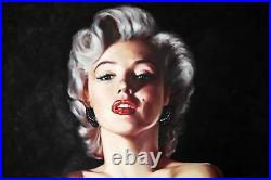 DI Capri Original Oil Painting Canvas Marilyn Monroe Portrait White Edition 14
