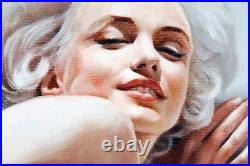 DI Capri Original Oil Painting Canvas Marilyn Monroe Portrait White Edition 21