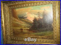 D A Fisher (1867-1940) Listed White Mountain Artist, Signed LL