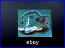 Disney Artist Ralph Hulett VTG Xmas Greeting Card The White Tree, Stunning