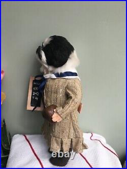 Dog Doll OOAK Anthropomorphic made with Vintage doll body Isabella at School