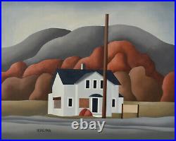 Don Bergland Original Acrylic Painting White House 16x20 Canadian Listed Artist