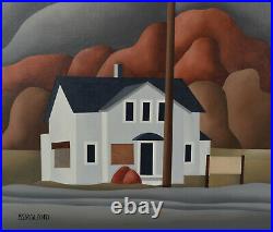 Don Bergland Original Acrylic Painting White House 16x20 Canadian Listed Artist