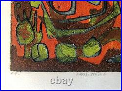 ELAINE HAXTON 1909-99 Australian A/P Intaglio ETCHING Paris Spring 1969 ELAINE HAXTON 1909-99 Australian A/P Intaglio ETCHING Paris Spring 1969