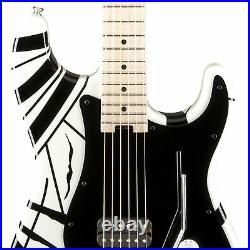 EVH Striped Series White with Black Stripes Used