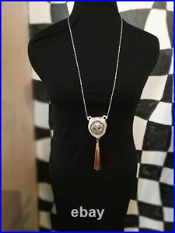 Egyptian eye of horus pendant necklace talisman amulet idol sculpture medallion