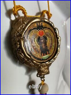 Egyptian eye of horus pendant necklace talisman amulet medallion beetle scarab 1