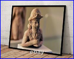 Enki/Ea Anunnaki God Statue Wall Art Decor Assyrian-Sumerian-Mesopotamia-Babylon