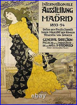 Eugene Grasset Internationale Ausstellung Zu Madrid art nouveau swiss artist