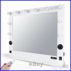 Extra Large Artist Cosmetic Makeup Mirror with Led Light, Bluetooth Speaker, USB