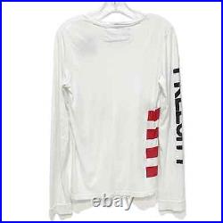 FREECITY Artists Wanted Super Vintage White Long Sleeve Tee Shirt Graphic XS