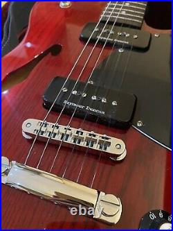 Fender JA-90 Jim Adkins Thinline Telecaster, Crimson Red With Hard Case