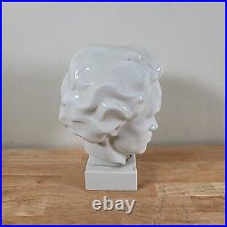 Ferdinand Optiz White Porcelain Head Of Ludwig Van Beethoven