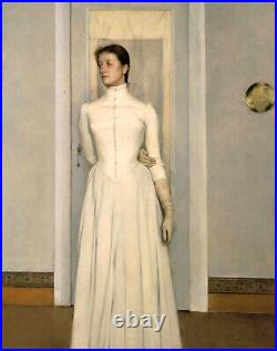 Fernand Khnopff Portrait Of Marguerite, Sister Of The Artist belgian Yellow