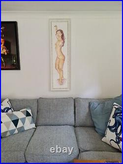 Fine art original contemporary figurative sexy female sensual nude oil painting