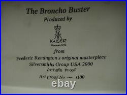 Frederic Remington The Bronco Buster Original Artist Proof Kaiser Porcelain Germ