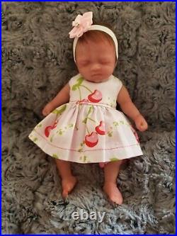 Full Silicone 7 Baby Girl Emma Rose Biracial/AA With Curly Hair