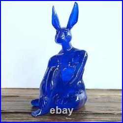 GILLIE AND MARC Clear Resin Sculpture Lolly Rabbit