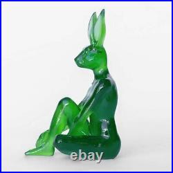 GILLIE AND MARC Clear Resin Sculpture Lolly Rabbit