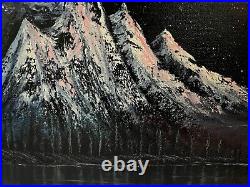 Galaxy Patriotic Milky Way Space Original Oil Landscape Oil Painting 16x20in