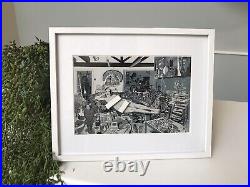 Grayson Perry Reclining Artist Art Card Framed White Rare